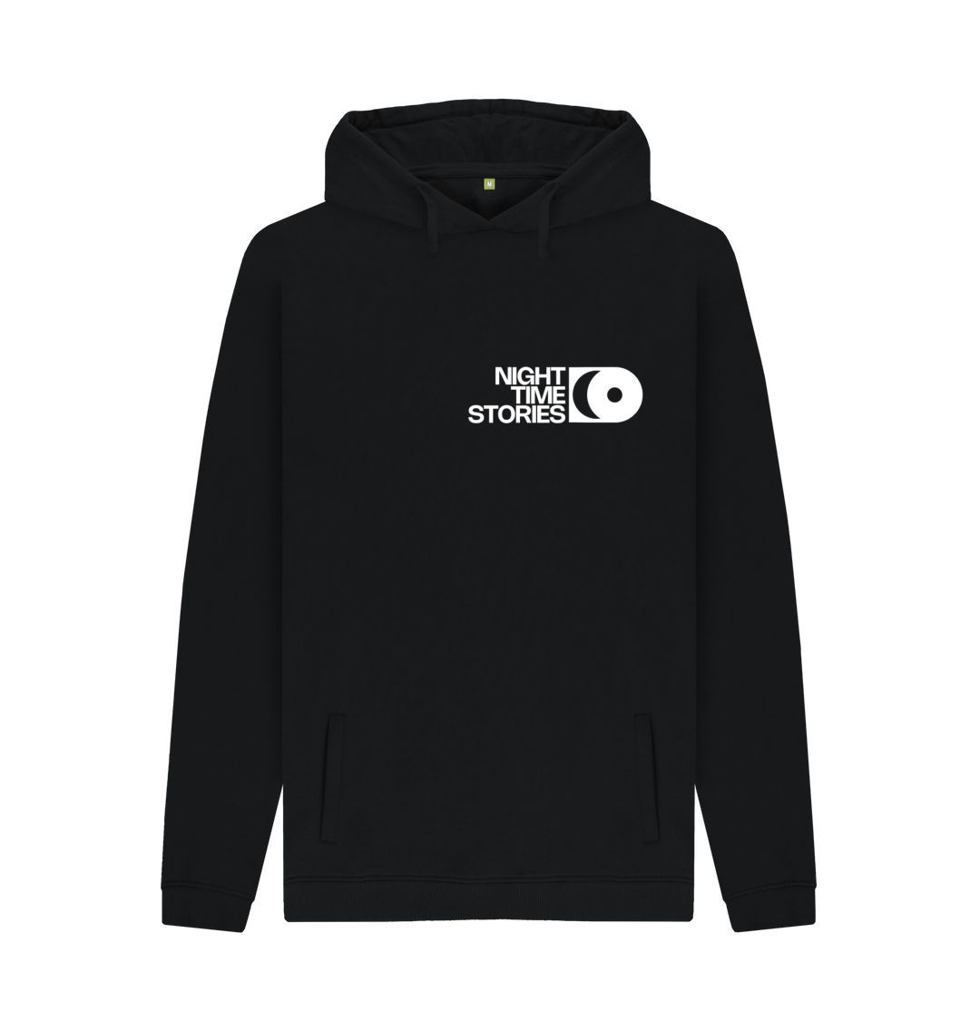 Black Night Time Stories - Black Small Logo Hoodie