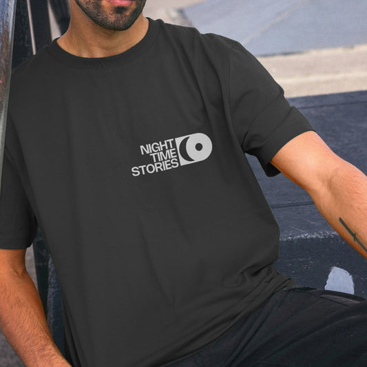 Night Time Stories - Black Small Logo T-shirt