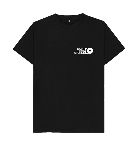 Black Night Time Stories - Black Small Logo T-shirt